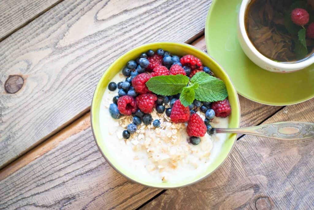 porridge mit erdmandelflocken rezept fruehstueck